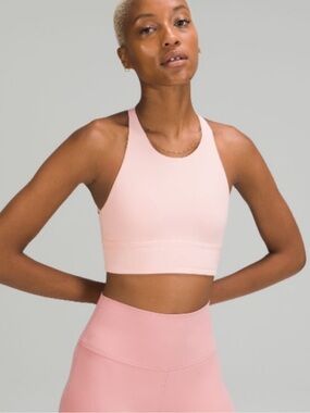 Lululemon Pink Free To Be High Neck Longline Bra 6